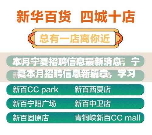 宁夏最新招聘信息本月更新,学习变化,自信塑造未来之路