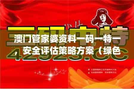 澳门管家婆资料一码一特一,安全评估策略方案(绿色版)JMC772.39