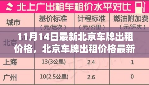 北京车牌出租价格最新动态,11月14日的观察与解读