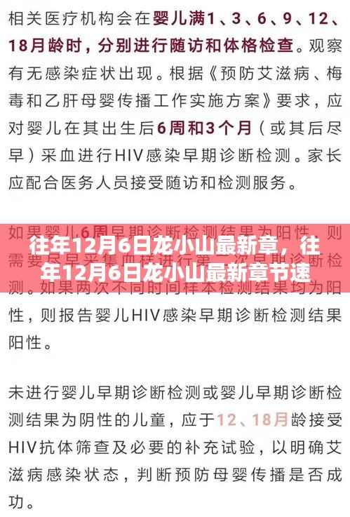 龙小山系列前瞻之旅,深度解析往年12月6日最新章节速递
