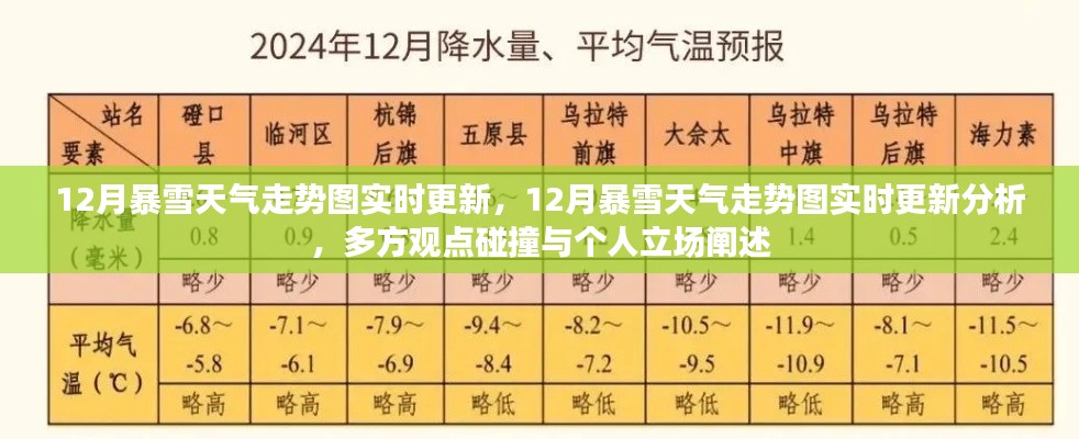 12月暴雪天气走势图实时更新与分析,多方观点碰撞及个人立场阐述