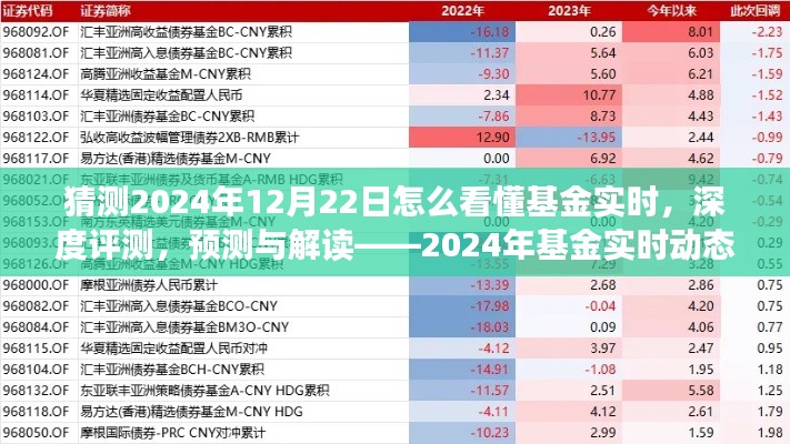 揭秘2024年基金实时动态洞察系统,深度评测、预测与解读的未来趋势