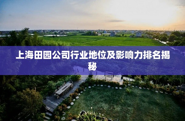 上海田园公司行业地位及影响力排名揭秘